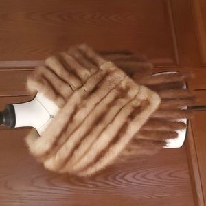 Vintage mink stole with tails